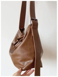 Elena Handbags Simple Leather Crossbody Bag