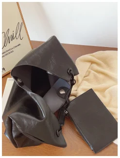 Elena Handbags Simple Leather Tote Bag