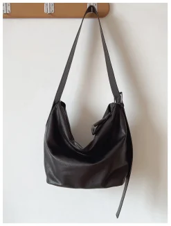 Elena Handbags Simple Leather Crossbody Bag
