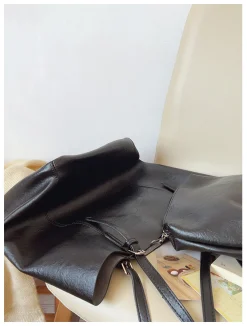 Elena Handbags Simple Leather Tote Bag