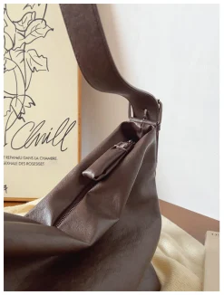 Elena Handbags Simple Leather Crossbody Bag