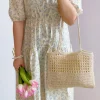 Elena Handbags Simple Retro Crochet Shoulder Bag