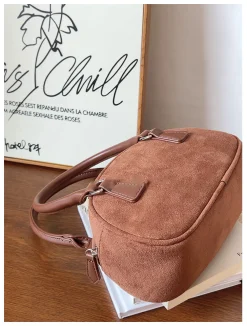 Elena Handbags Small Modern Saddle Bag