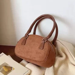 Elena Handbags Small Modern Saddle Bag