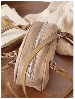 Elena Handbags Small Modern Saddle Bag