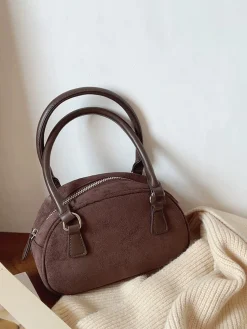 Elena Handbags Small Modern Saddle Bag
