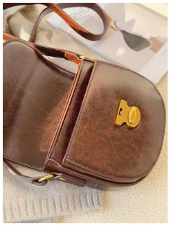 Elena Handbags Small Modern Crossbody Saddle Bag