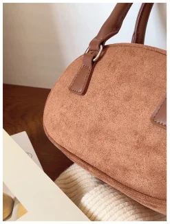 Elena Handbags Small Modern Saddle Bag