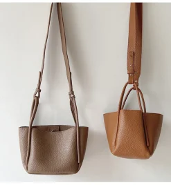 Elena Handbags Soft Leather Bucket Bag