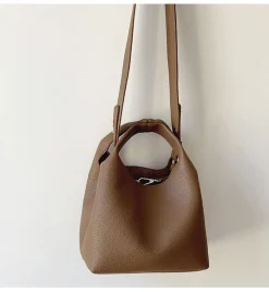 Elena Handbags Soft Leather Bucket Shoulder Bag
