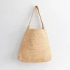 Elena Handbags Soft Raffia Summer Beach Straw Shoulder Bag
