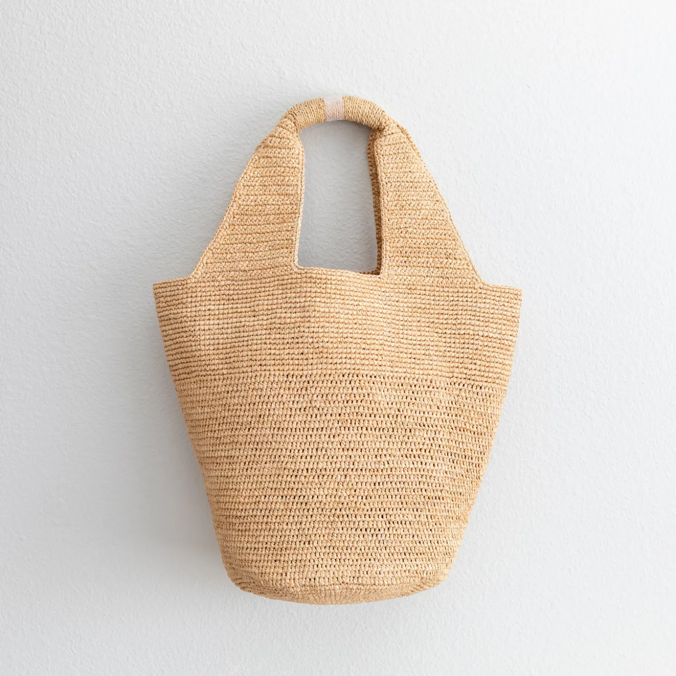 Elena Handbags Soft Raffia Woven Summer Straw Bucket Bag