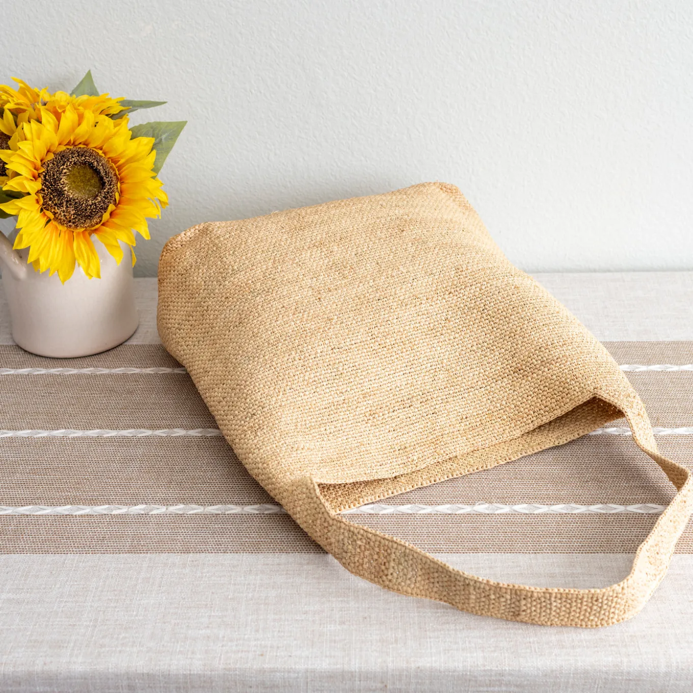 Elena Handbags Soft Raffia Summer Beach Straw Shoulder Bag
