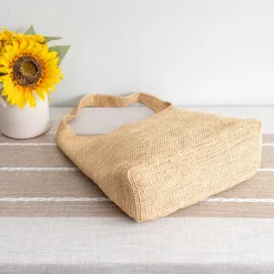 Elena Handbags Soft Raffia Summer Beach Straw Shoulder Bag