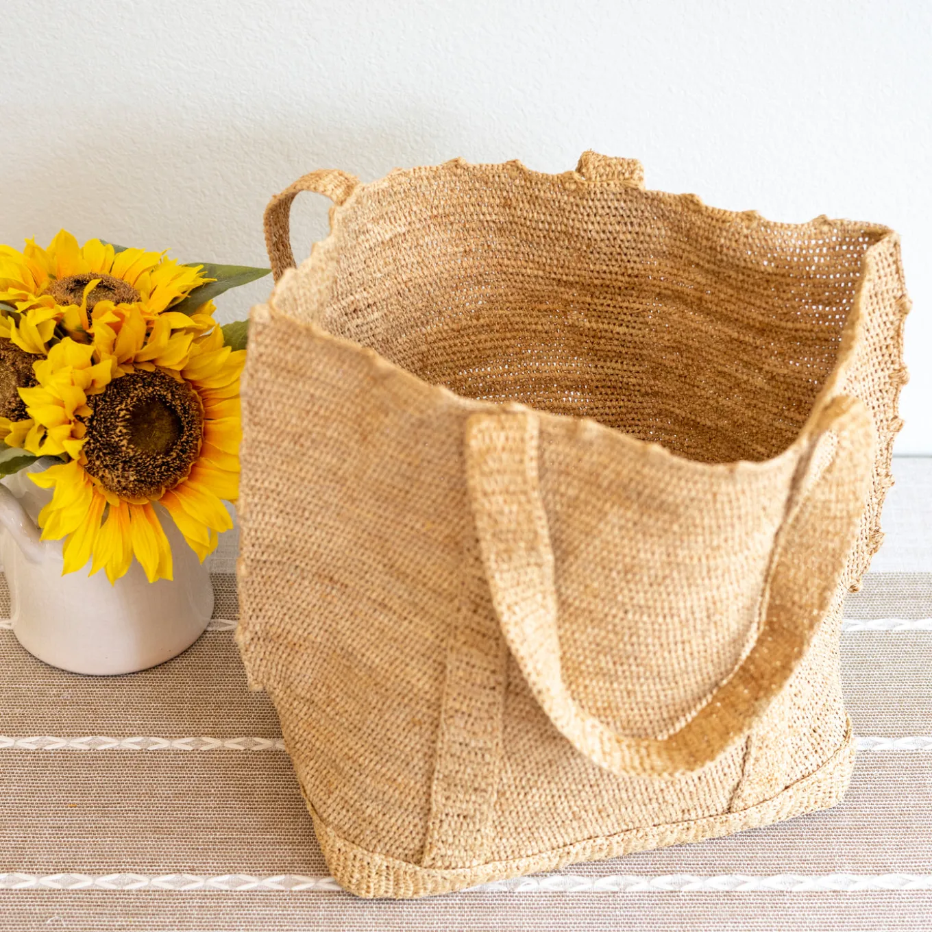 Elena Handbags Soft Raffia Woven Summer Straw Shoulder Bag