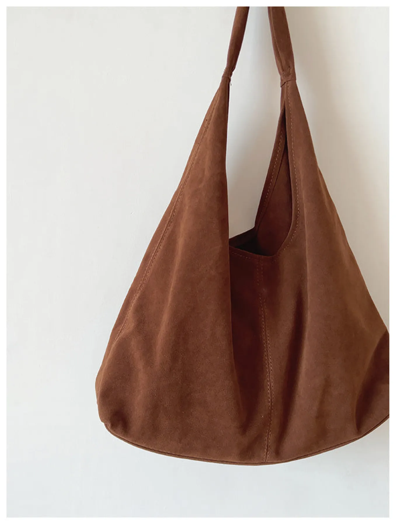 Elena Handbags Soft Suede Shoulder Bag