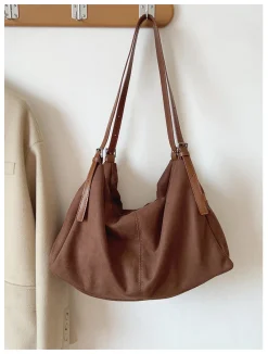 Elena Handbags Soft Suede Shoulder Bag