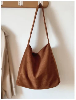 Elena Handbags Soft Suede Shoulder Bag