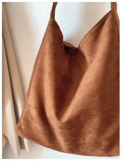 Elena Handbags Soft Suede Shoulder Bag