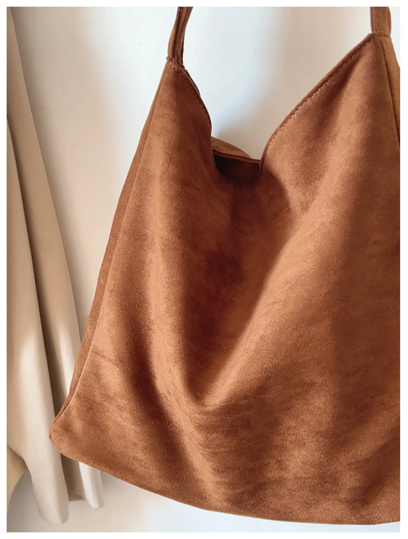 Elena Handbags Soft Suede Shoulder Bag