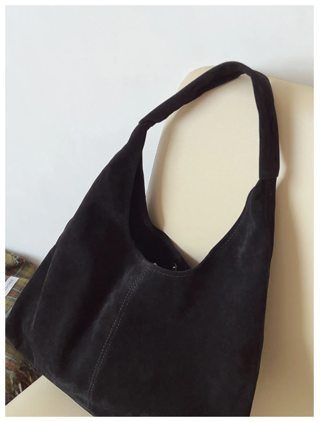 Elena Handbags Soft Suede Shoulder Bag