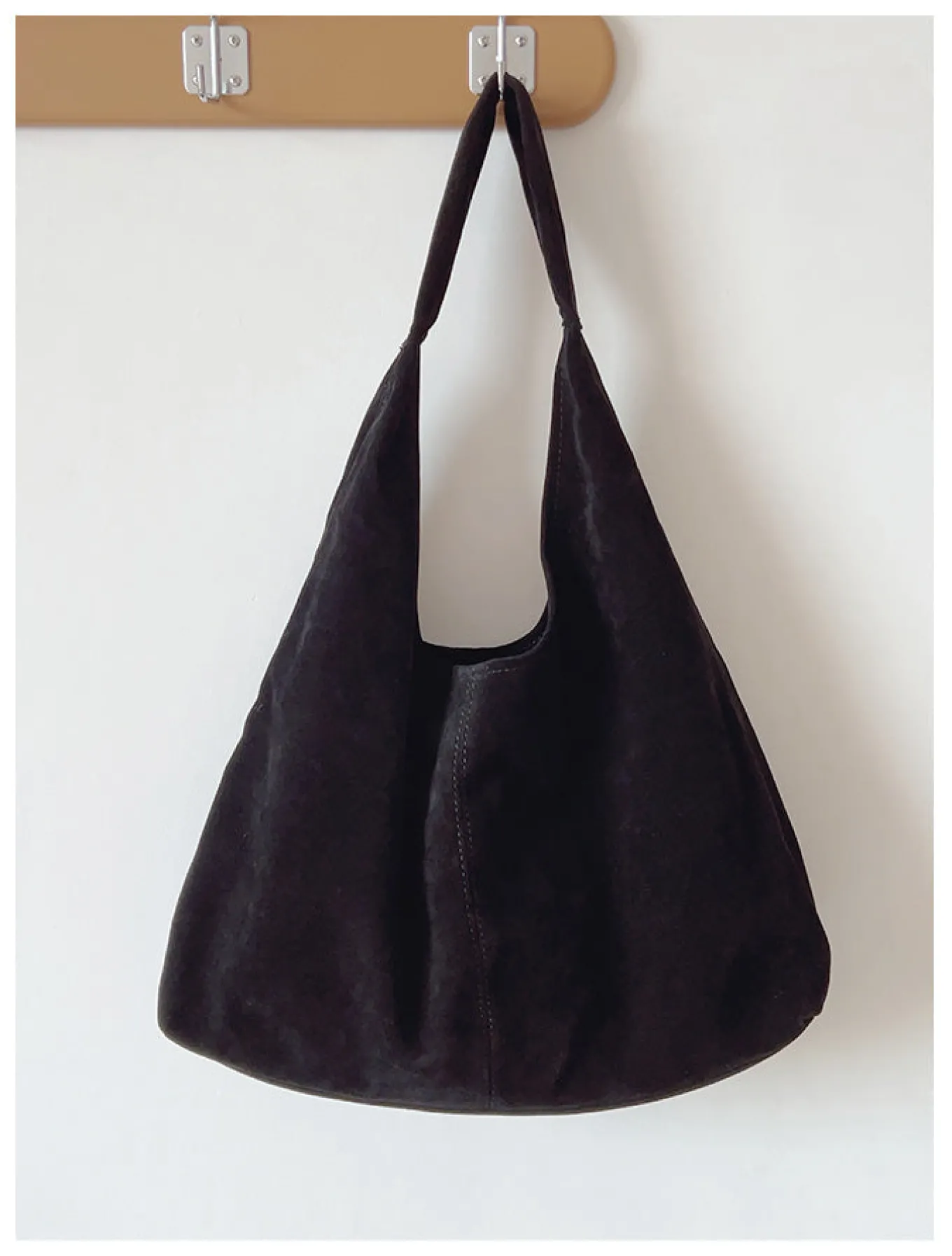 Elena Handbags Soft Suede Shoulder Bag