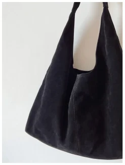 Elena Handbags Soft Suede Shoulder Bag