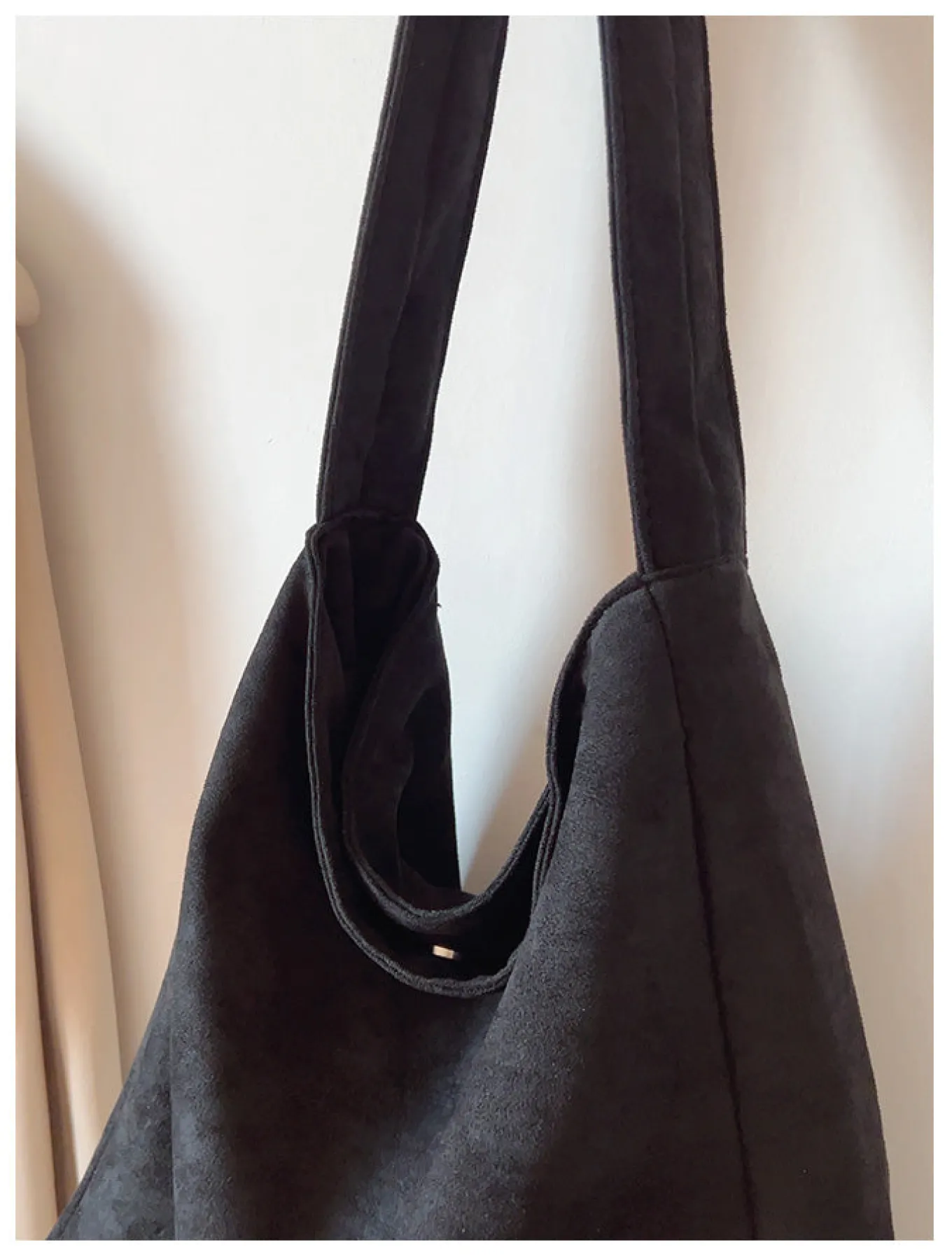 Elena Handbags Soft Suede Shoulder Bag