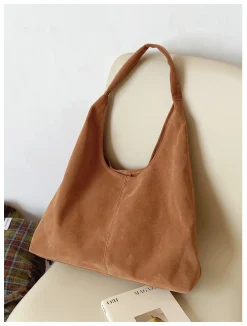 Elena Handbags Soft Suede Shoulder Bag