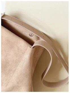 Elena Handbags Soft Suede Shoulder Bag