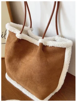 Elena Handbags Soft Suede Shoulder Bag