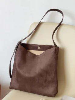 Elena Handbags Soft Suede Shoulder Bag