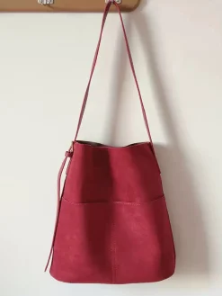 Elena Handbags Soft Suede Shoulder Bag