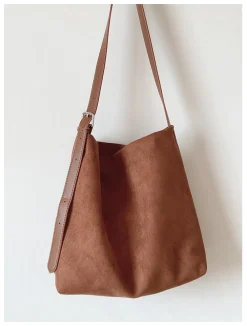 Elena Handbags Soft Suede Shoulder Bag