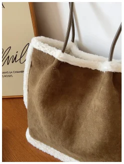 Elena Handbags Soft Suede Shoulder Bag