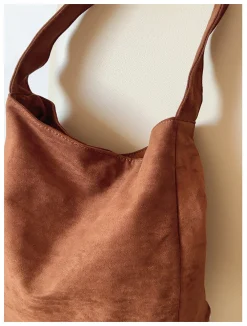 Elena Handbags Soft Suede Shoulder Bag