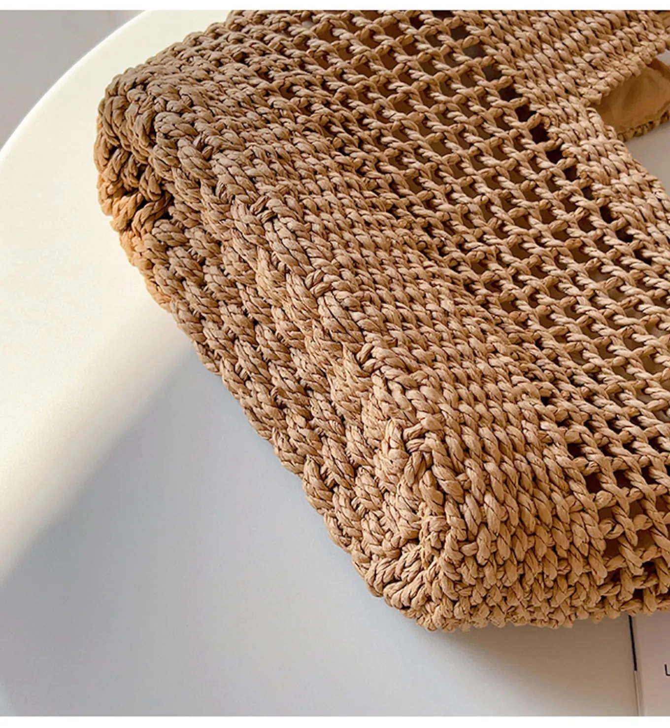 Elena Handbags Straw Basket Summer Tote Bag