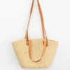Elena Handbags Straw Shell Basket Summer Tote
