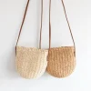 Elena Handbags Straw Woven Crossbody Bag