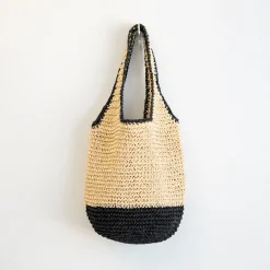 Elena Handbags Straw Woven Tote