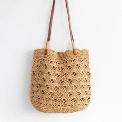 Elena Handbags Straw Woven Tote