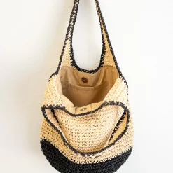 Elena Handbags Straw Woven Tote