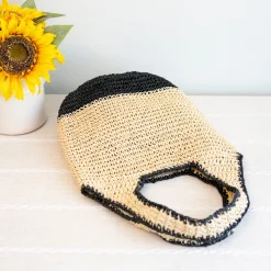 Elena Handbags Straw Woven Tote