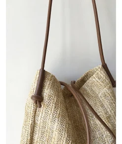 Elena Handbags Straw Woven Tote Bag