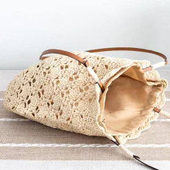 Elena Handbags Straw Woven Tote