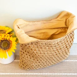 Elena Handbags Straw Woven Tote