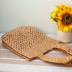 Elena Handbags Straw Woven Summer Fashion Tote Bag
