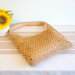 Elena Handbags Straw Woven Tote