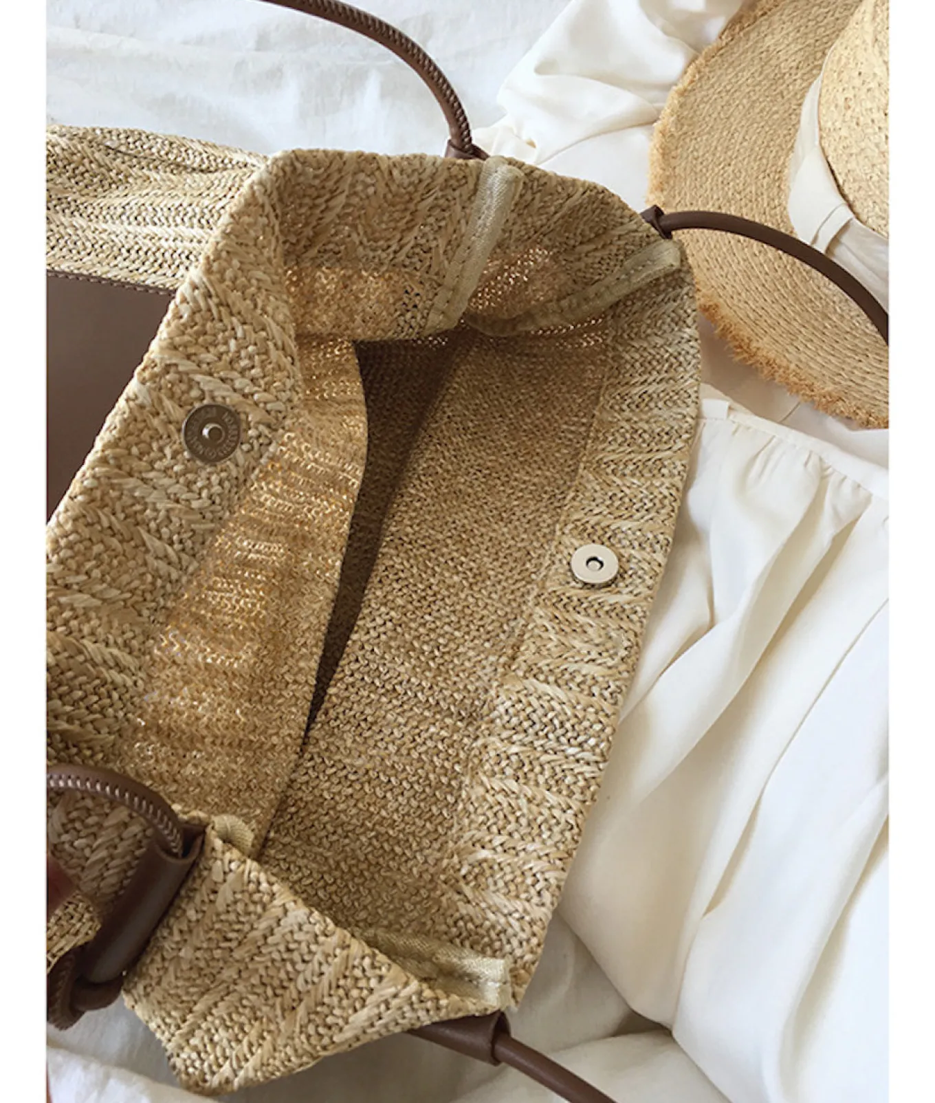 Elena Handbags Straw Woven Tote Bag
