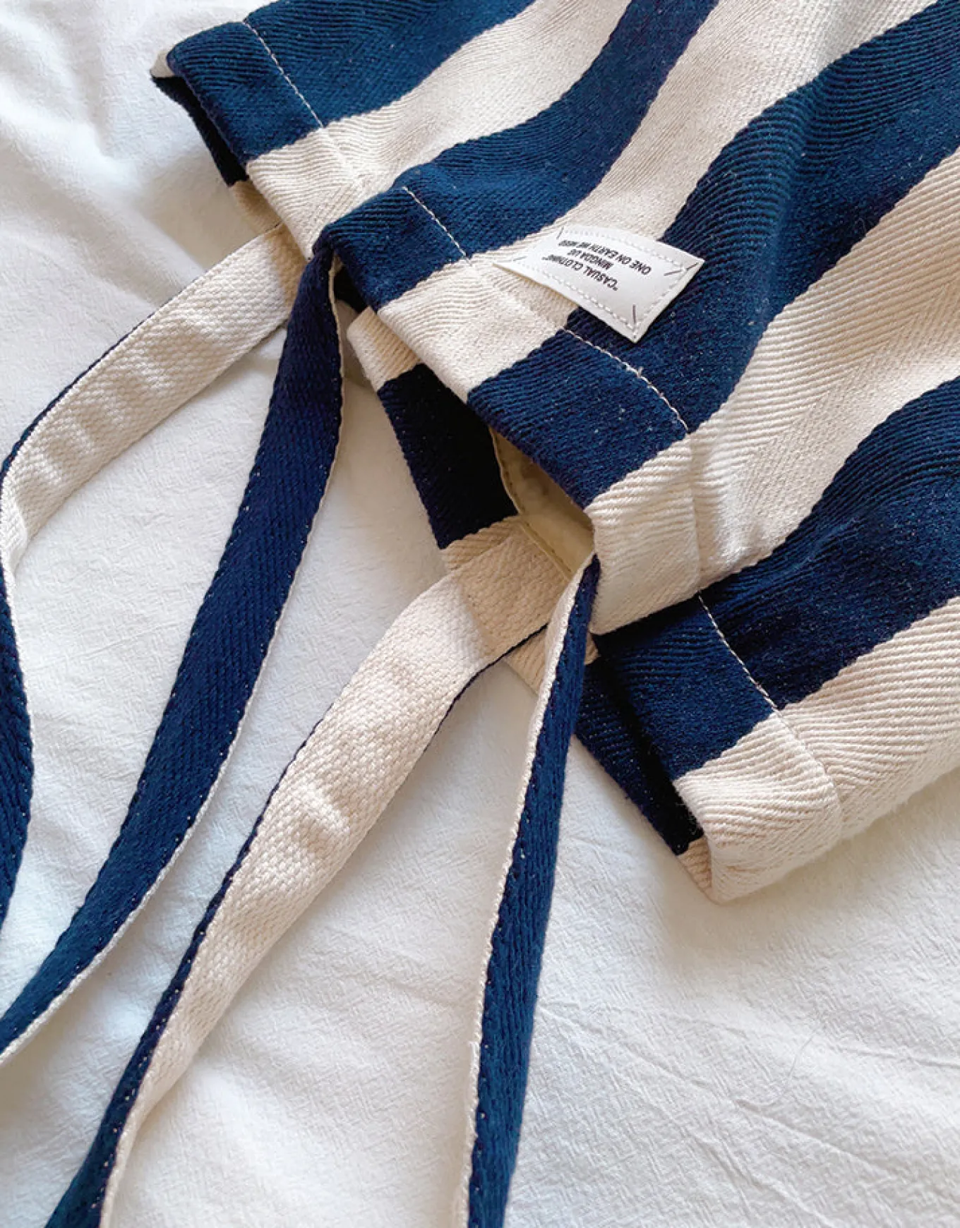 Elena Handbags Striped Cotton Canvas Shoulder Bag